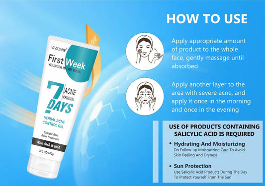 Flow week Salicylic Acid Acne Treatment Gel 30 gram ( Pack of 2)